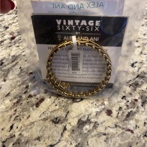 Authentic Alex and Ani Vintage Gypsy 66 Rafaelian Gold